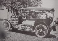 1915 Touring car on 1926 Aldrich family cross Country camping trip ready to go.